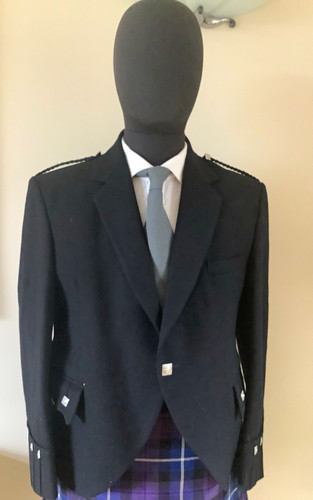 Black argyll kilt - , jacket