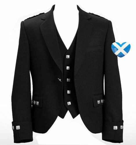 Scottish black argyle kilt - scottish,