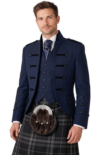 Men scottish highland navy - men's,