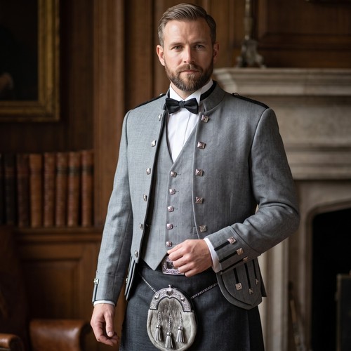Men grey argyll - grey,