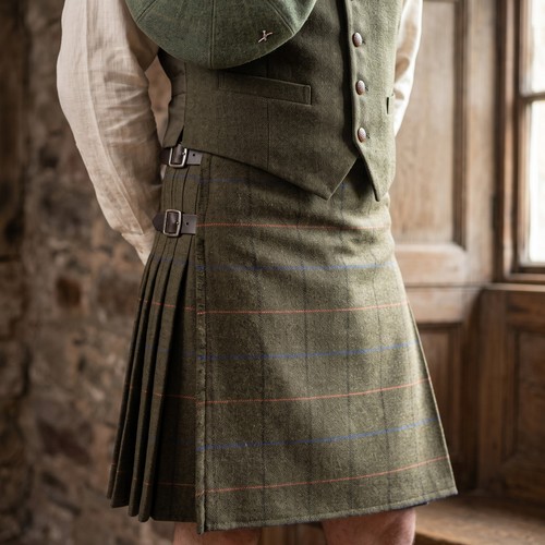 Men brown tweed wool - men's,