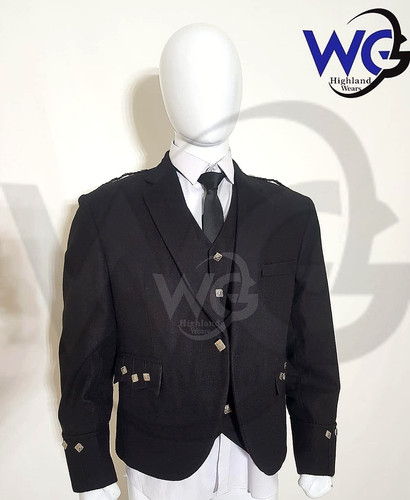 Black argyle scottish men - black,
