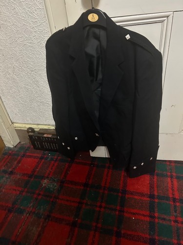 Black kilt jacket silver - kilt,