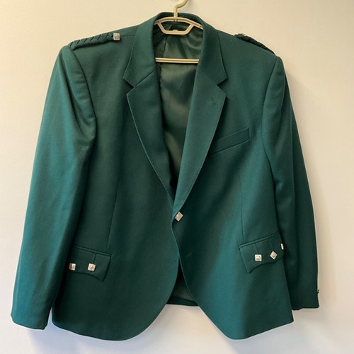Mens kilt jacket green - mens, argyll
