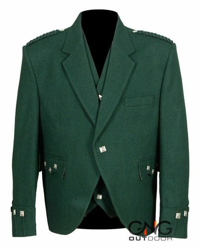 Scottish men green wool - men's,