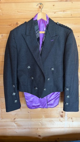 Grey wool kilt - jacket, with