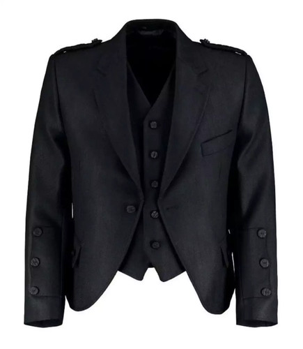 Men scottish black wool - scottish,